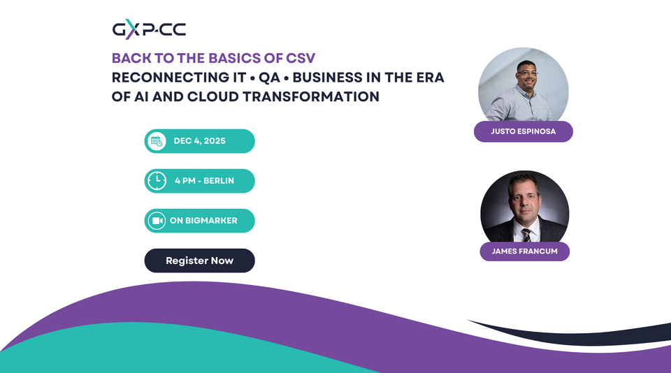 Webinar: Back to the Basics of CSV Ep.2: Data Integrity and Cloud-Based ...