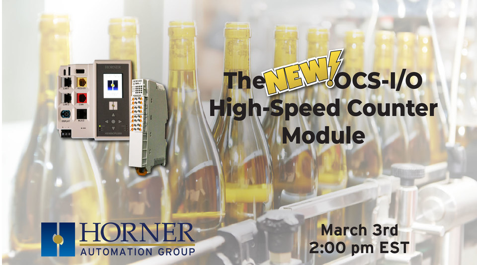 Webinar: The NEW OCS-I/O High-Speed Counter Module by Horner Automation