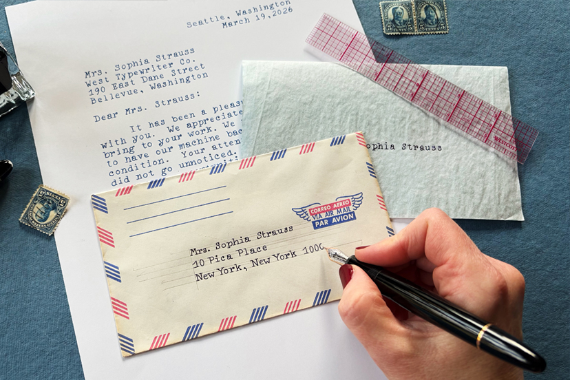 Handwritten Typewriter Script, Part 4 - Vintage Correspondence