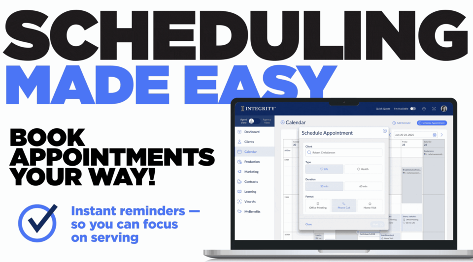 Webinar: New Calendar and Scheduler - Scheduling Made Easy by Integrity