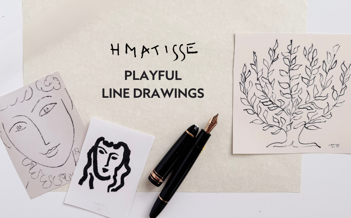 Inspired by Matisse, Part 3 - Playful Line Drawings