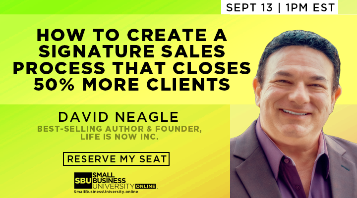 Webinar: How To Create A Signature Sales Process That Closes 50% More ...