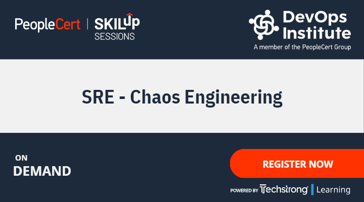Webinar: SRE - Chaos Engineering (NAM/EMEA) by Techstrong Learning