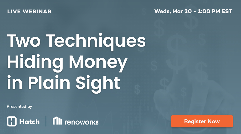 inar Two Techniques Hiding Money in Plain Sight by Hatch