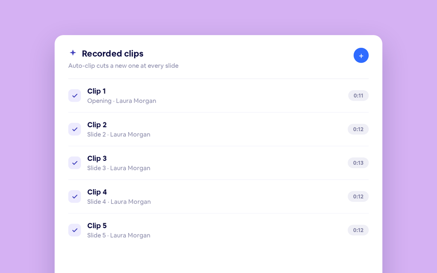 Live Clips with Auto-Clip