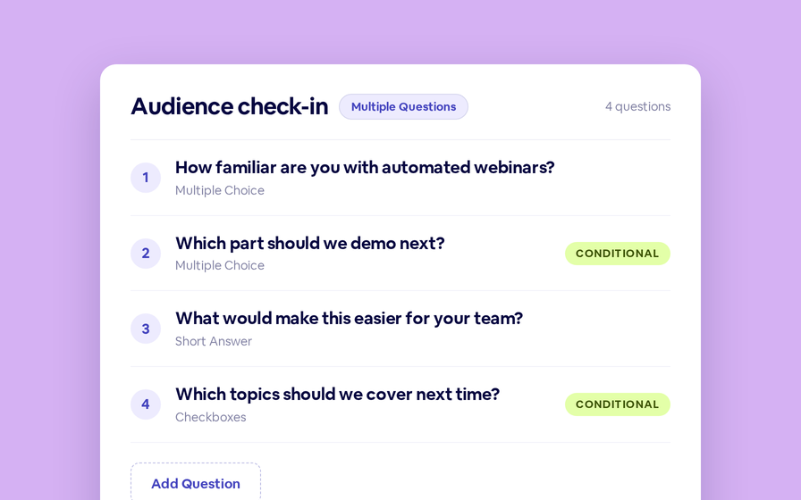 Multi-Question Polls
