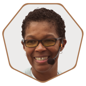 Webinar hosting presenter Rev. angel Kyodo williams
