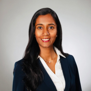 Webinar hosting presenter Sangeetha Venkataraman