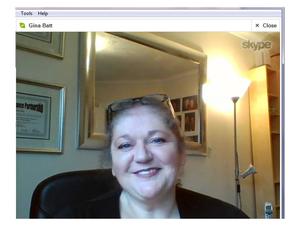 Webinar hosting presenter Gina Batt