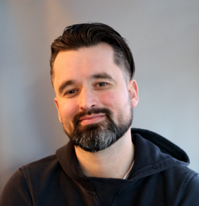 Webinar hosting presenter Luke Reed