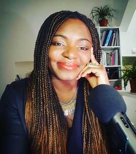 Webinar hosting presenter Ozioma E.