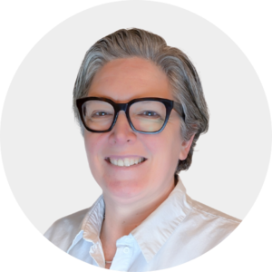 Webinar hosting presenter Sue Macgregor