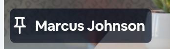 The pin icon next to Marcus Johnson's name.